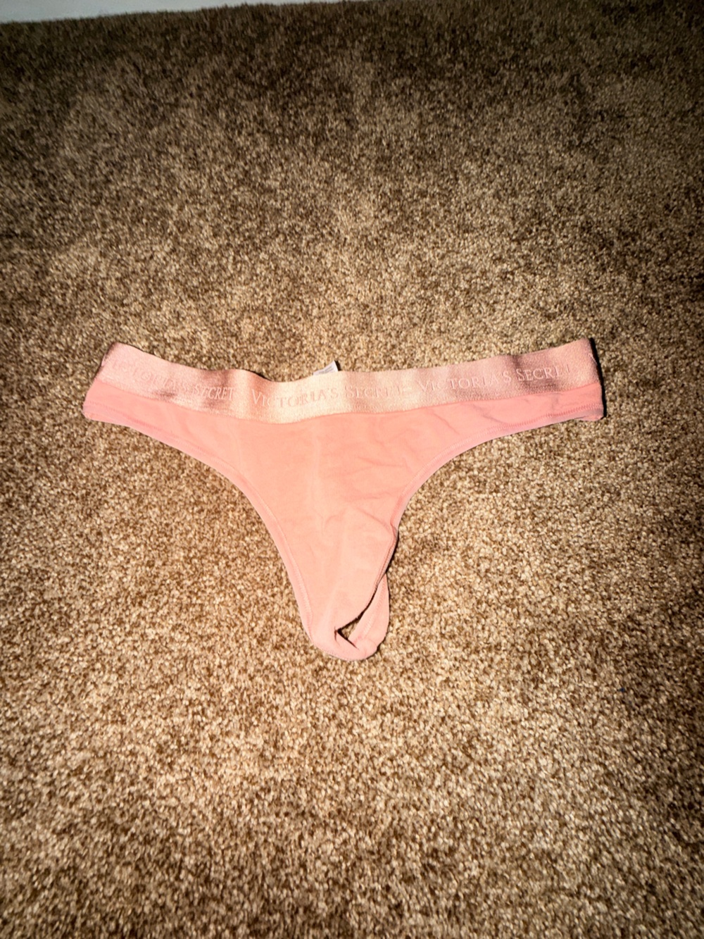 Victoria's Secret Pink Cotton-Blend Thong